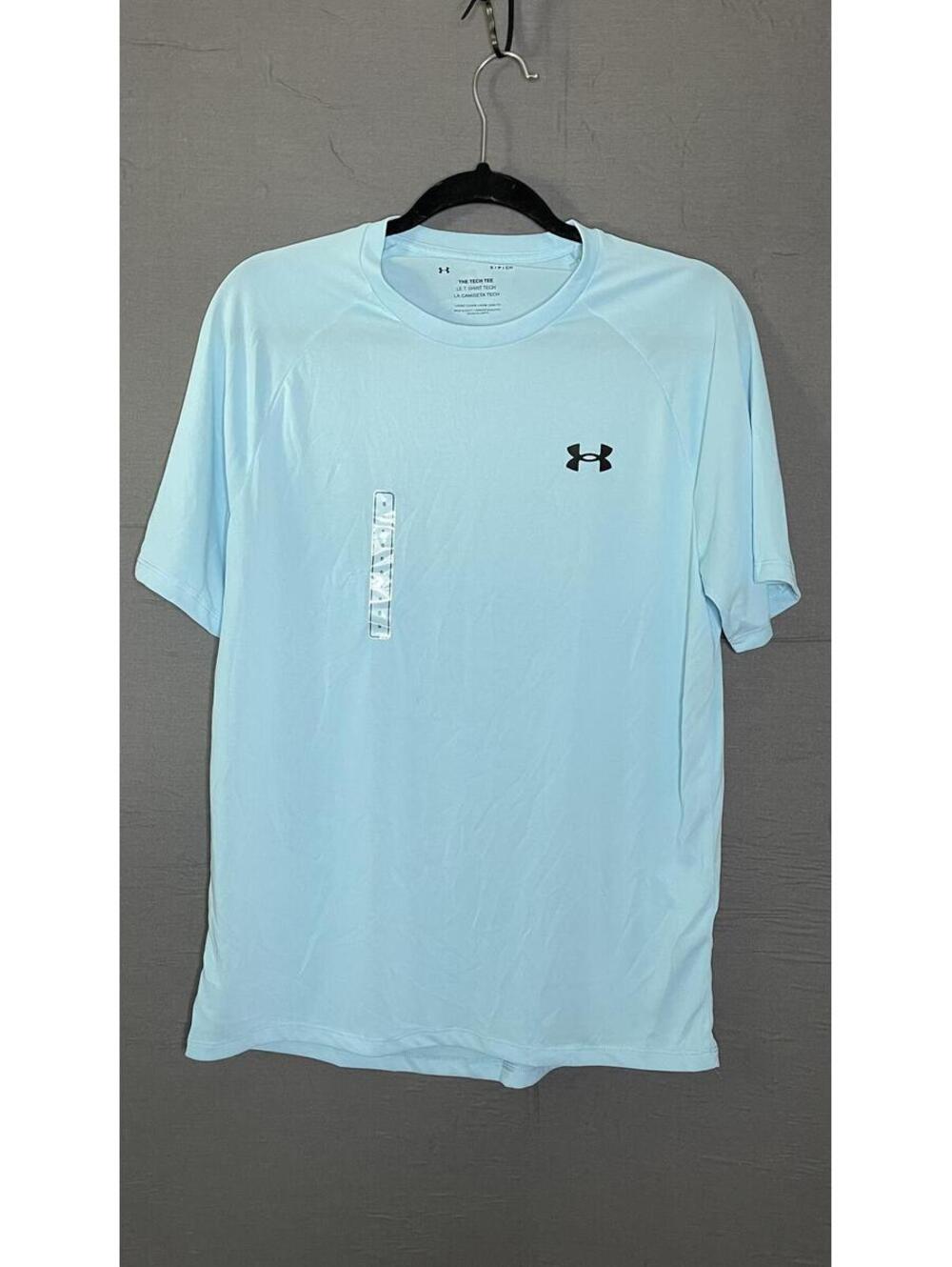 Under Armour The Tech Tee Men's Small Light Blue Short Sleeve Workout Shirt